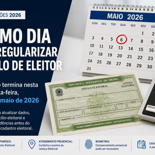 Termina hoje o prazo para regularização do título de eleitor; eleitores devem agir até o fim do dia
