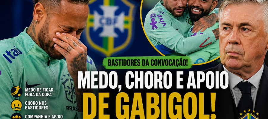 Neymar emociona bastidores da convocação da Seleção: medo, choro e apoio de Gabigol marcam retorno do craque