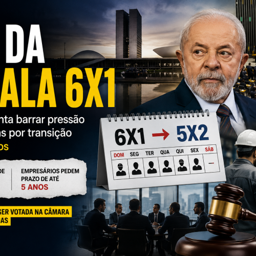 Governo tenta barrar pressão empresarial por transição de até 5 anos no fim da escala 6×1