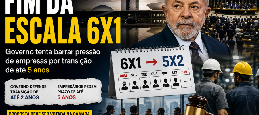 Governo tenta barrar pressão empresarial por transição de até 5 anos no fim da escala 6×1