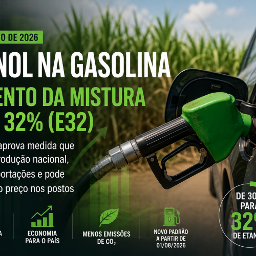 Governo confirma aumento da mistura de etanol na gasolina e medida passa a valer em agosto