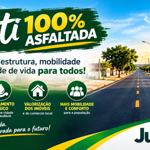 Juti avança com projeto de pavimentação e saneamento básico