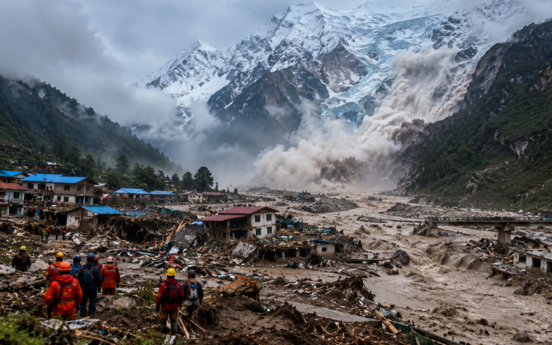 Desastre no Himalaia deixa mortos e desaparecidos na fronteira entre Nepal e Tibete